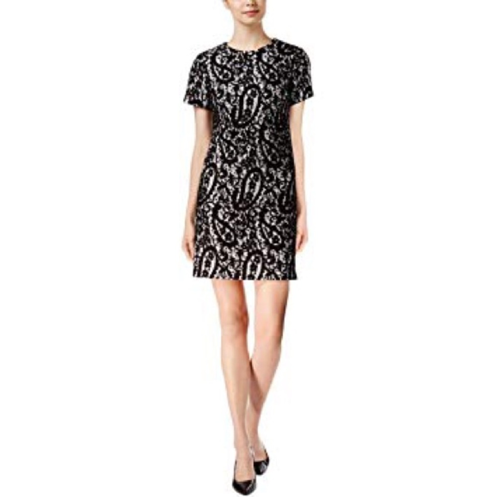 Michael Kirsch black and white lace dress NWT